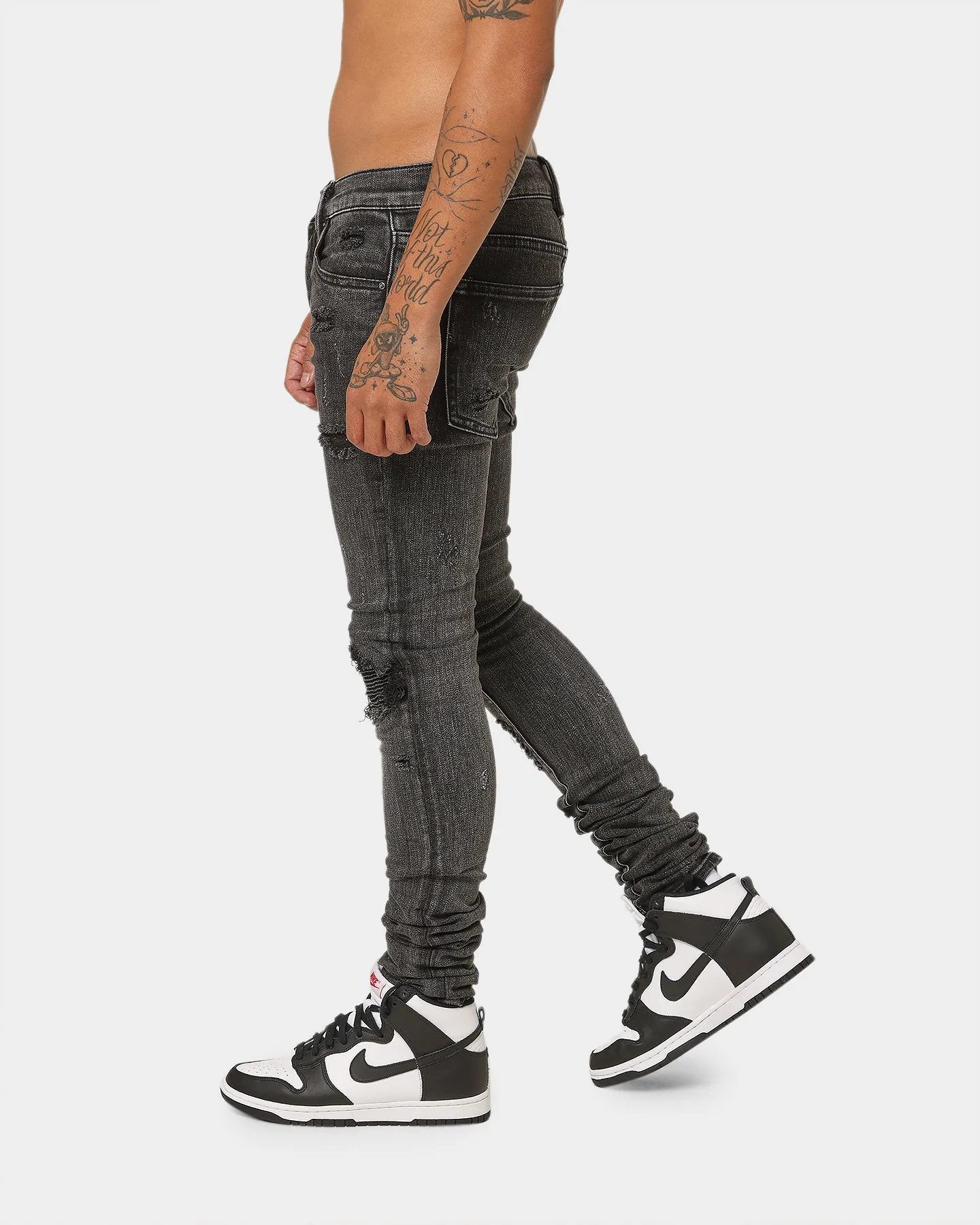 MNML X162 Stretch Denim Jeans Black