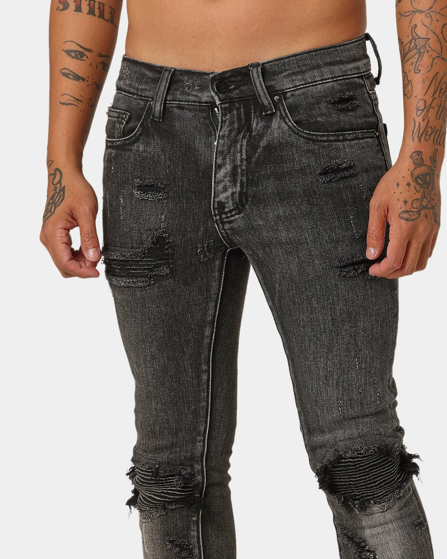 MNML X162 Stretch Denim Jeans Black