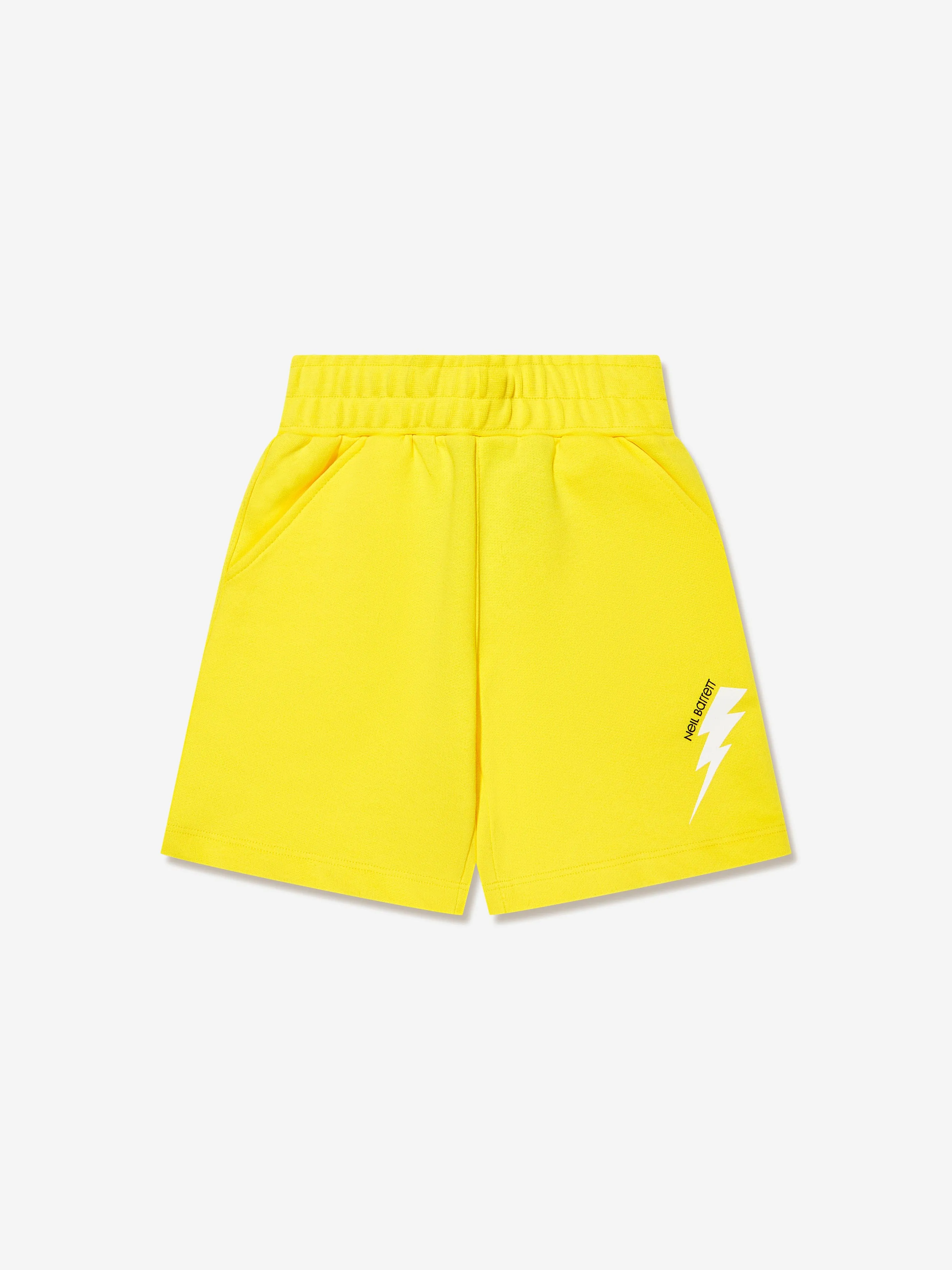 Neil Barrett Boys Thunderblot Bermuda Shorts in Yellow