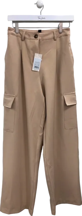 New Look Beige Cargo Trousers UK 8