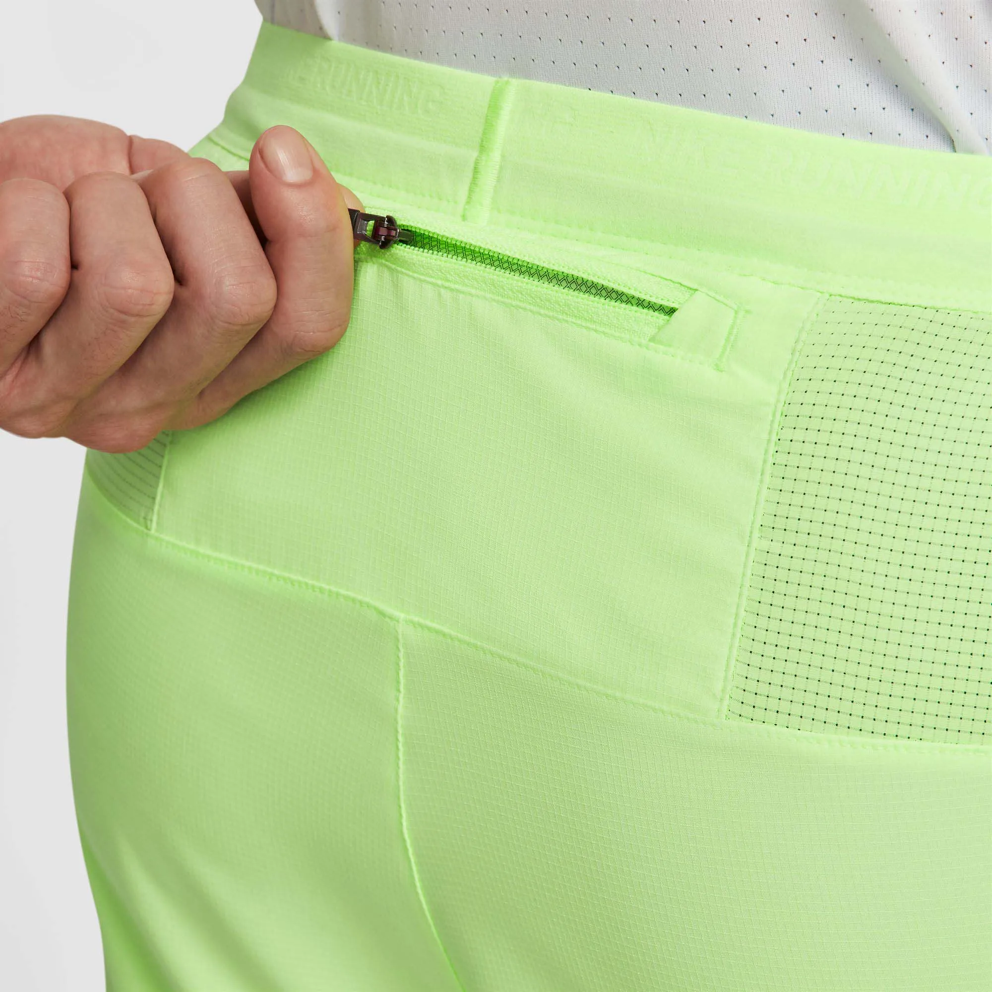 Nike | Men's Stride Dri-FIT 5" Hybrid Running Shorts - Lime Blast