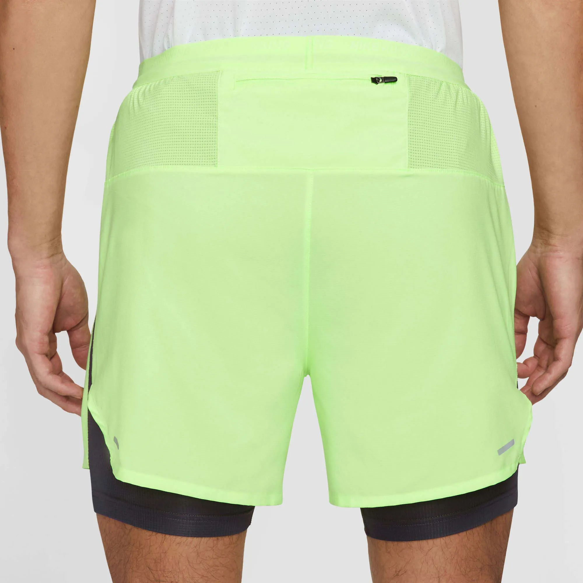 Nike | Men's Stride Dri-FIT 5" Hybrid Running Shorts - Lime Blast