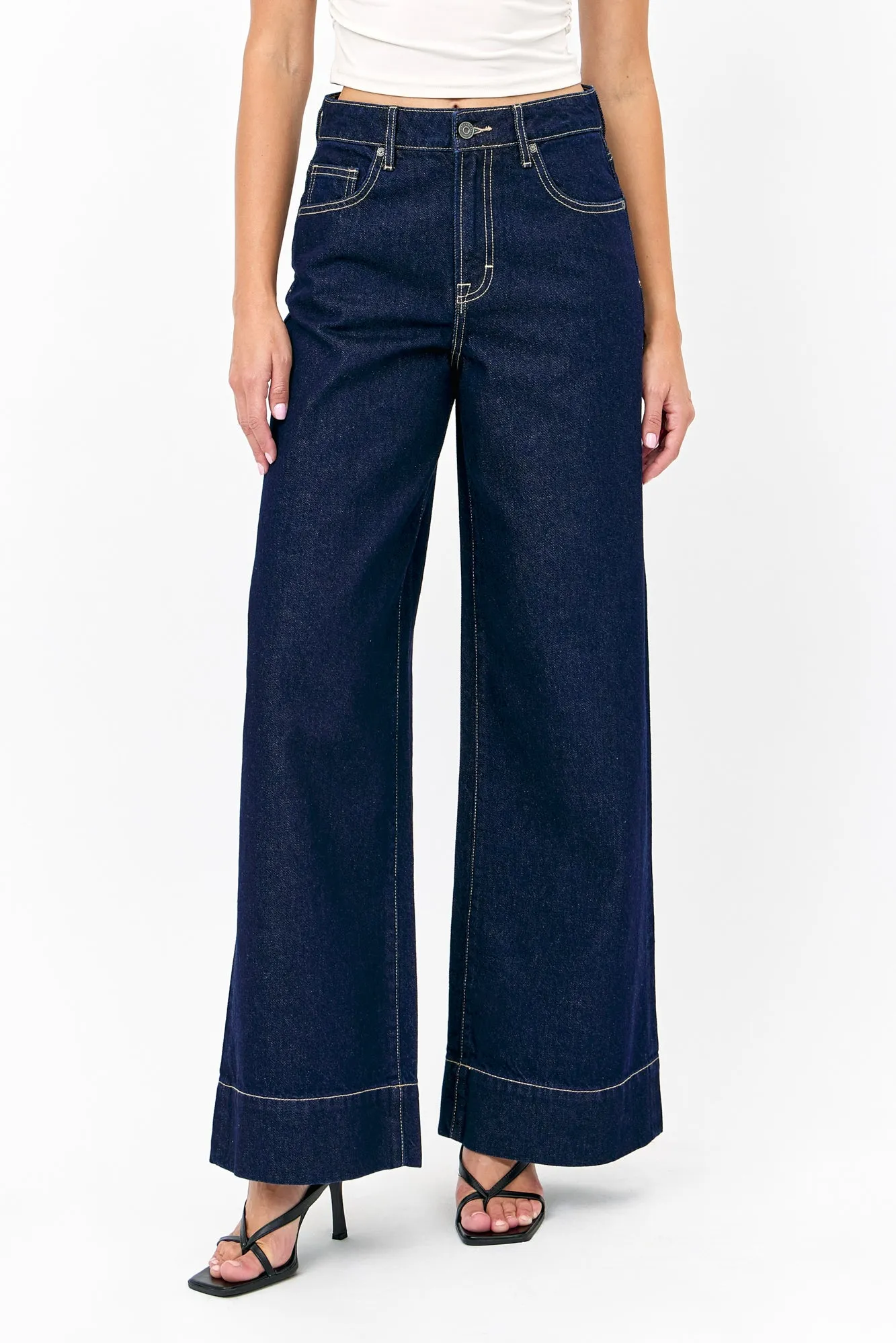 [NORI] Rinse Wash Clean Classic Wideleg Jean