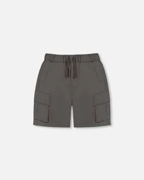 Parachute Cargo Pocket Shorts Dark Gray