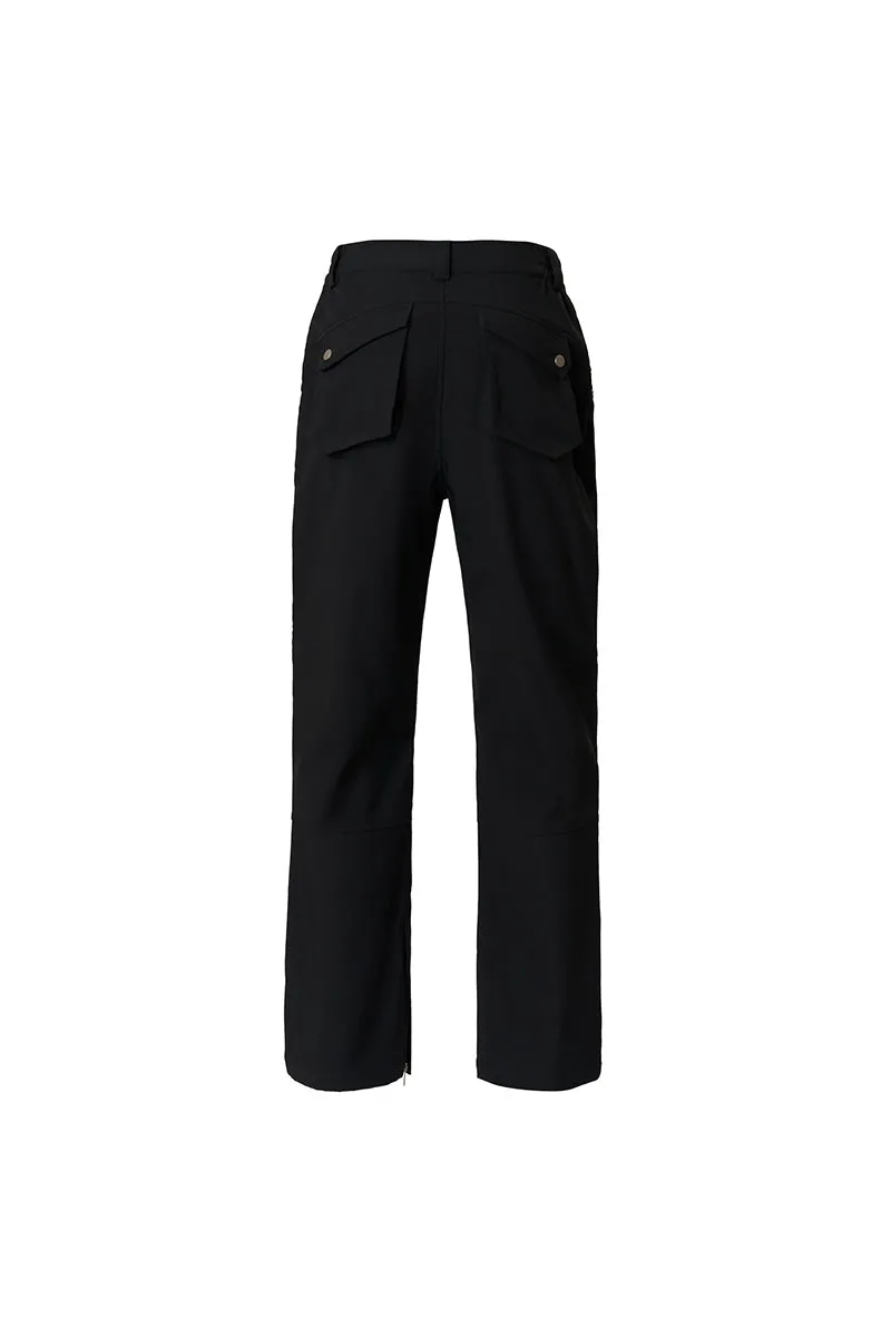 Piece-cut Waterproof Bootcut Trousers