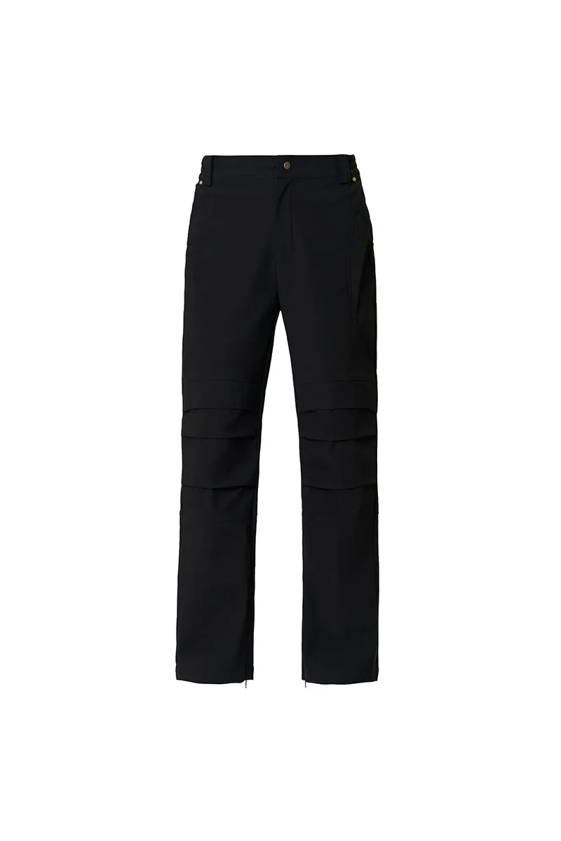 Piece-cut Waterproof Bootcut Trousers