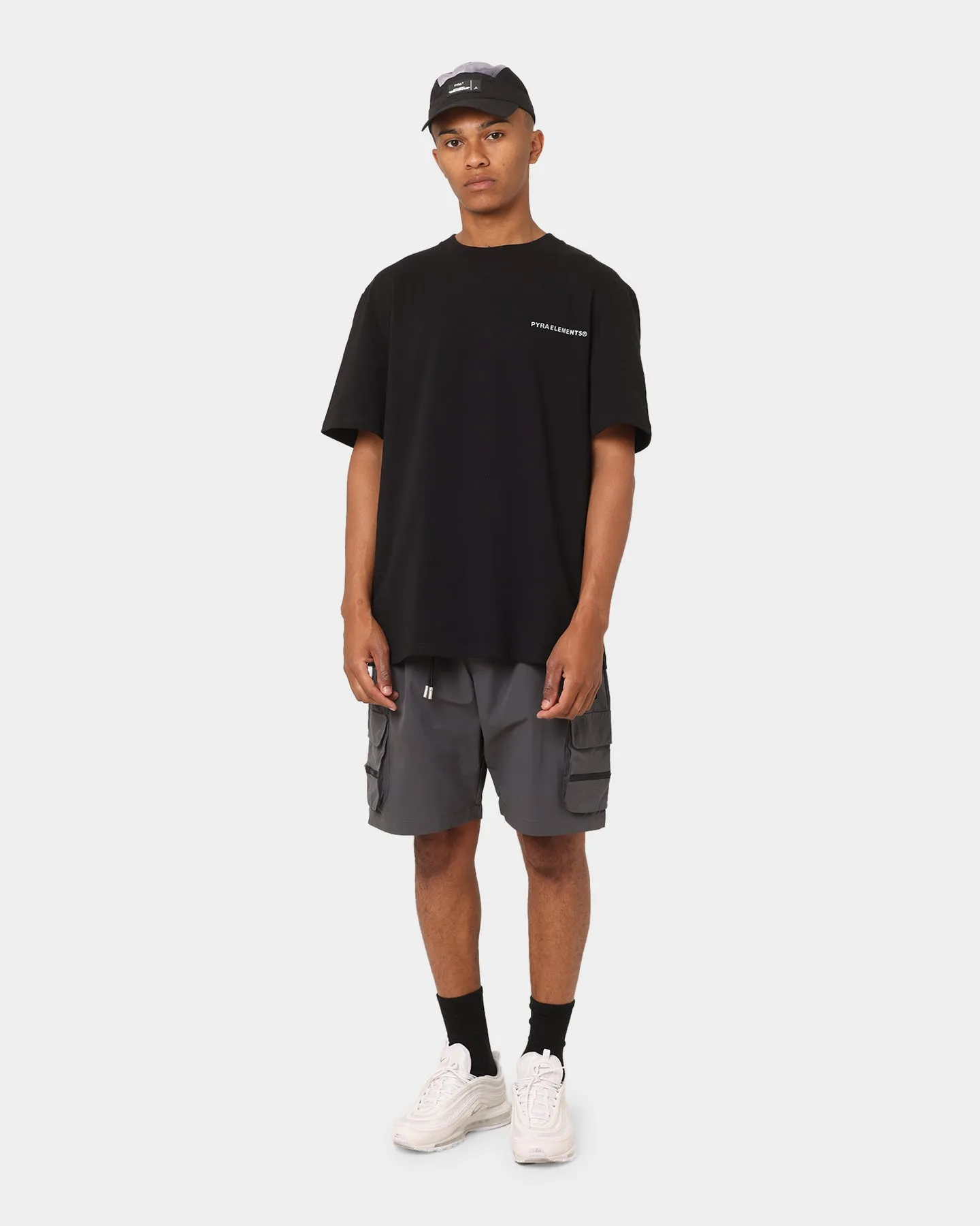 PYRA Nero Cargo Shorts Carbon