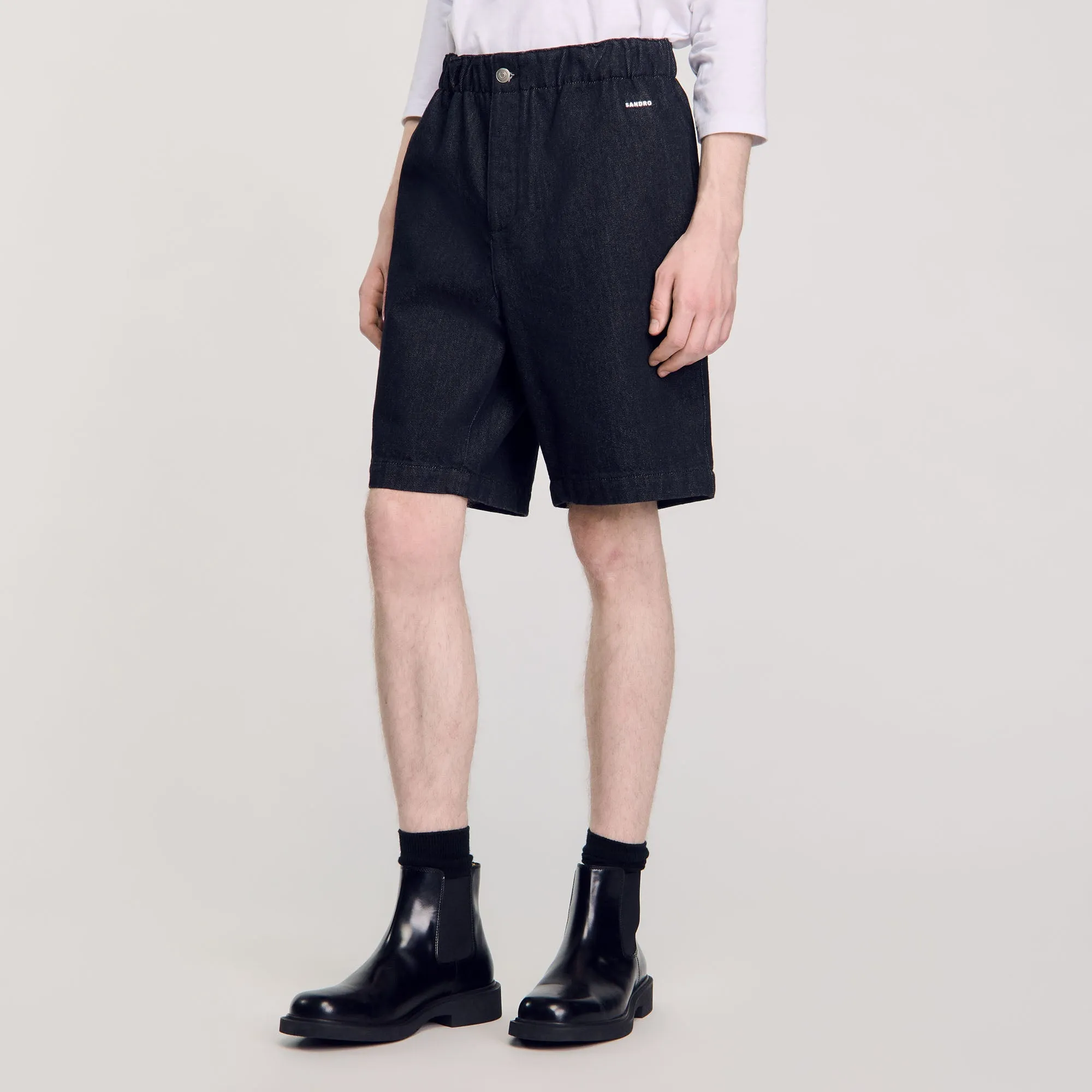 Raw Denim Bermuda Shorts