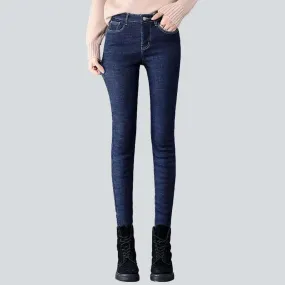 Skinny winter jeans for women