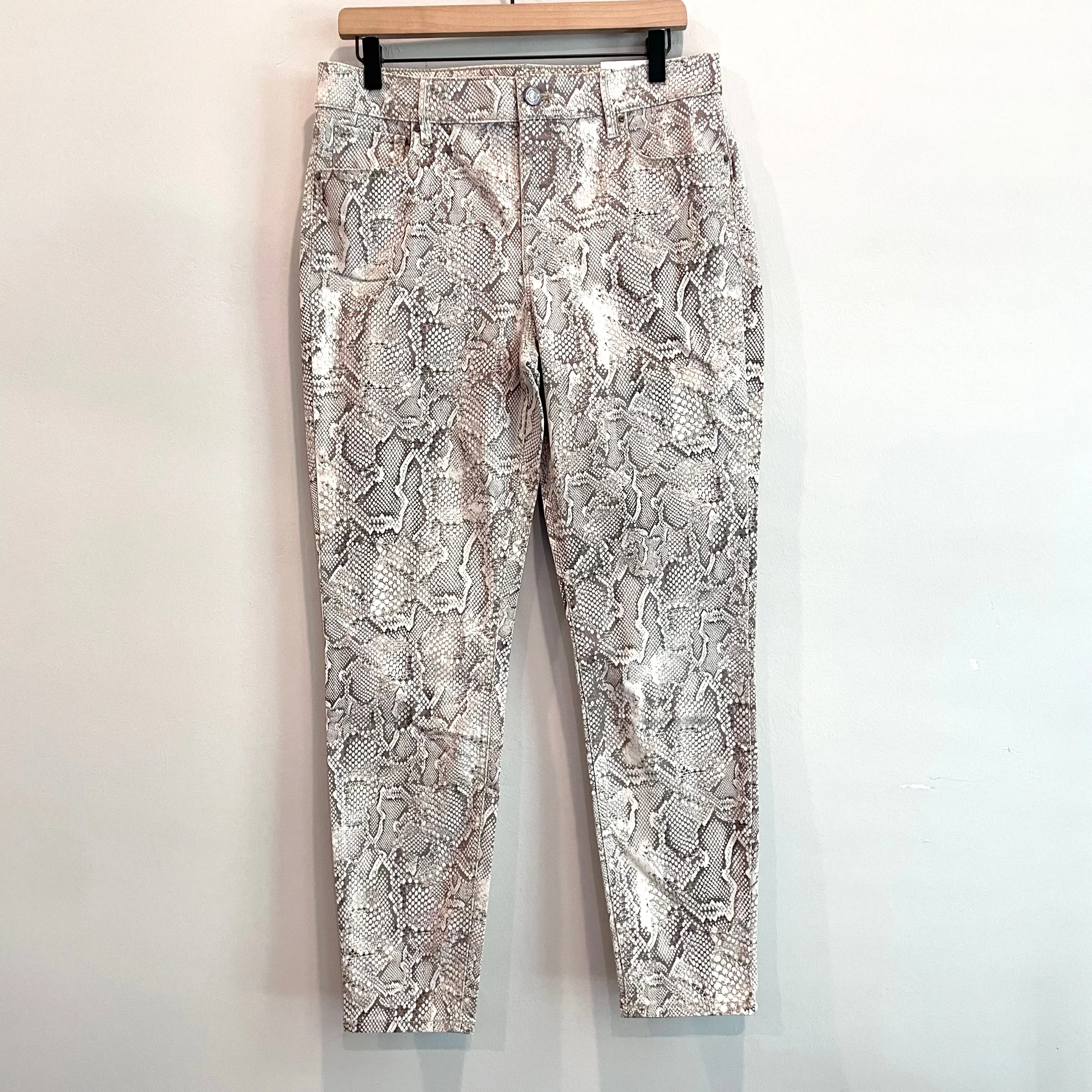 Snakeskin Skinny Jeans