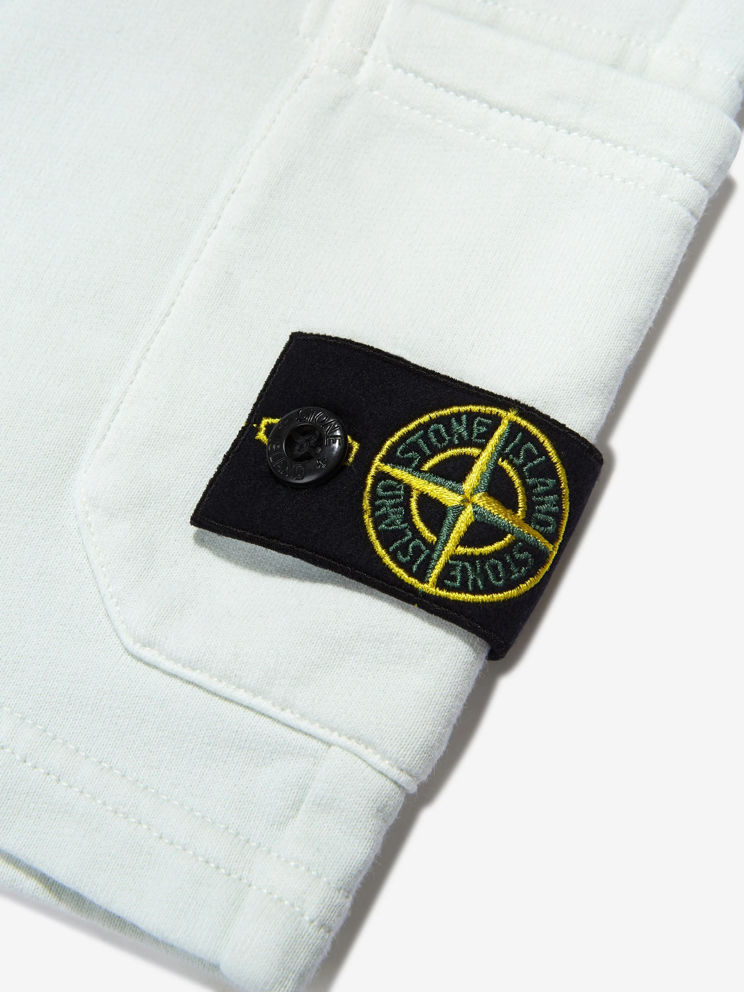 Stone Island Junior Boys Cotton Fleece Bermuda Shorts