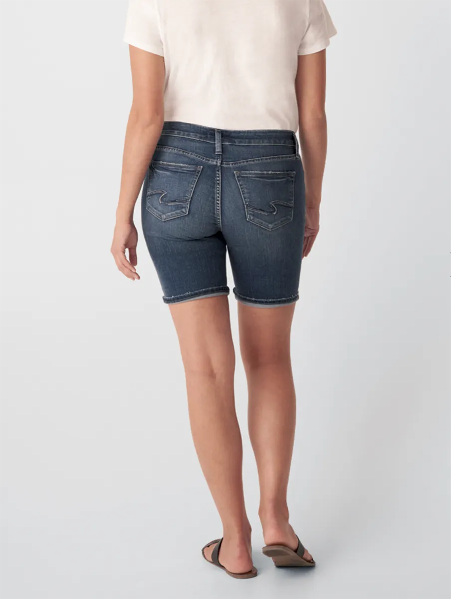 Suki Mid-Rise Bermuda Short by Silver Jeans