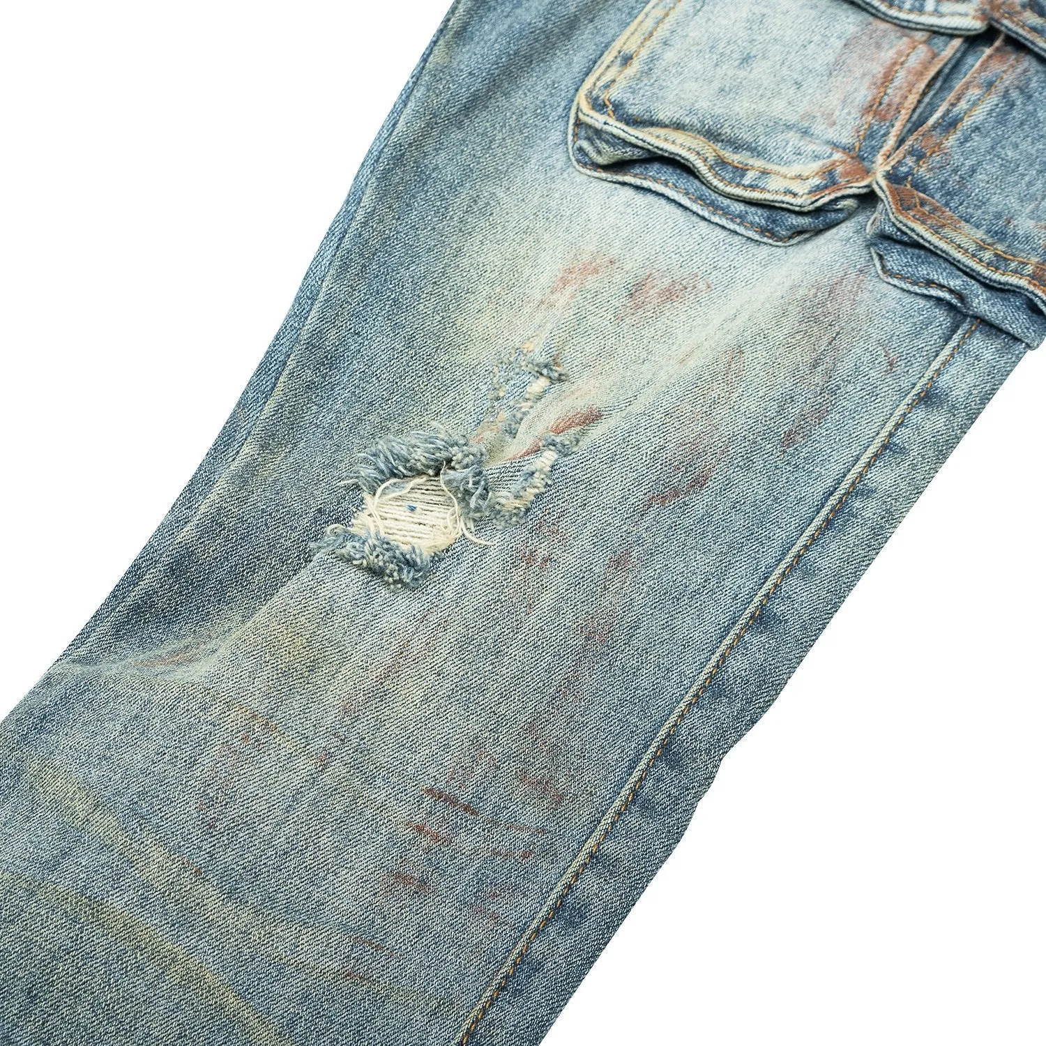 The Spade Slim-Fit Denim Cargo