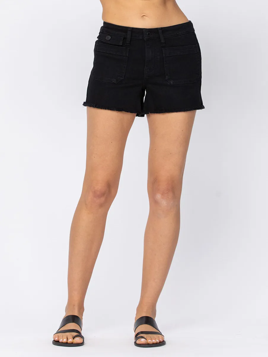 Tori Cargo Patch Pocket Shorts by Judy Blue