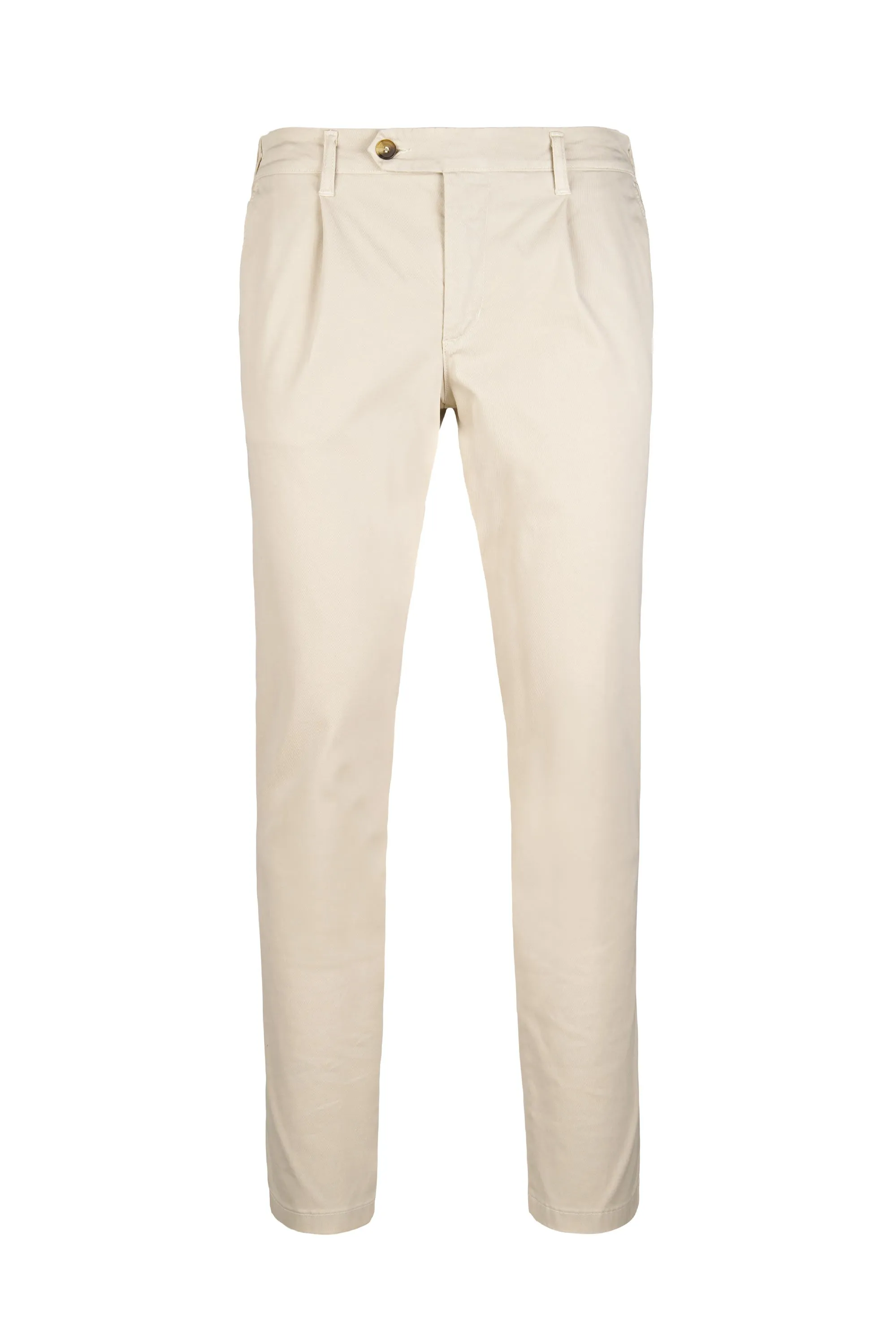 Twill Stretch Cotton Trousers