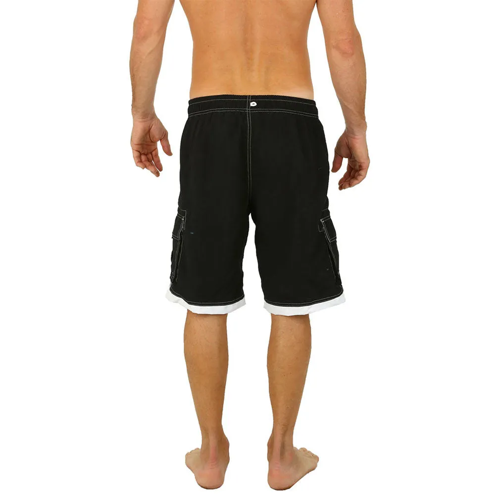 Uzzi Long Cargo Swim Shorts