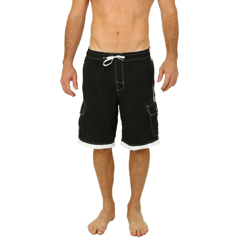 Uzzi Long Cargo Swim Shorts