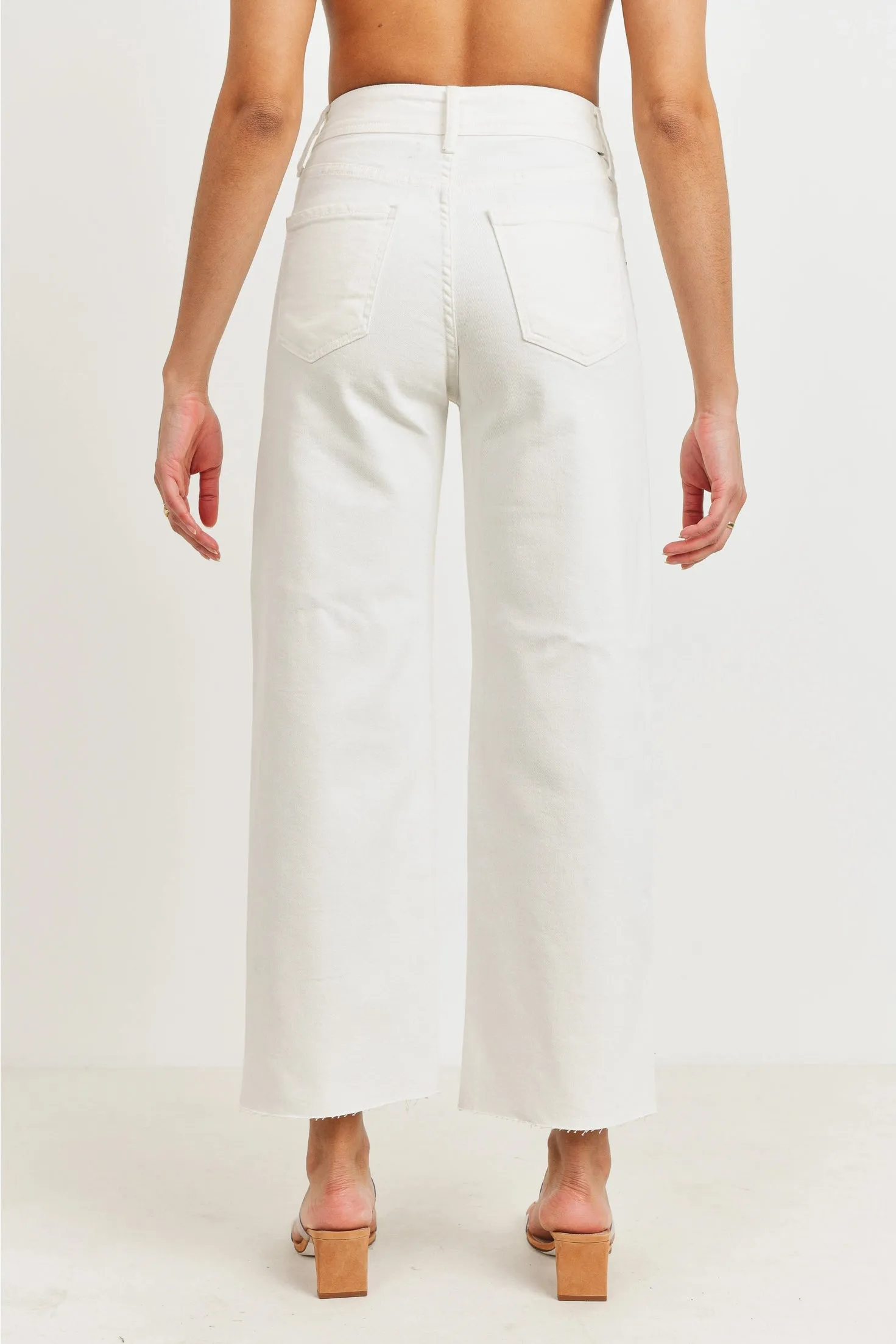 Whitney High Rise Utility Wide Leg | Off White