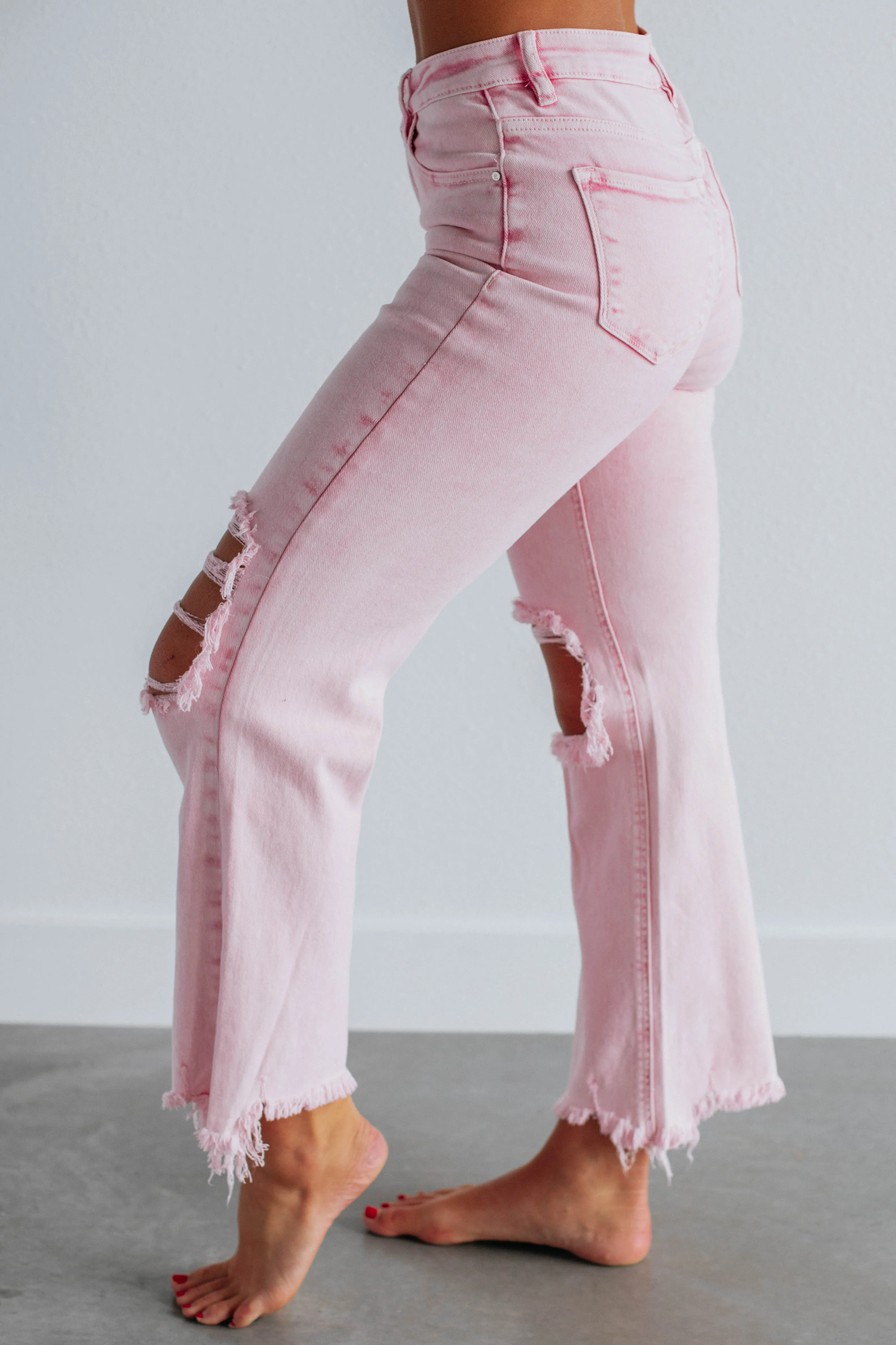 Willow Risen Jeans - Acid Pink