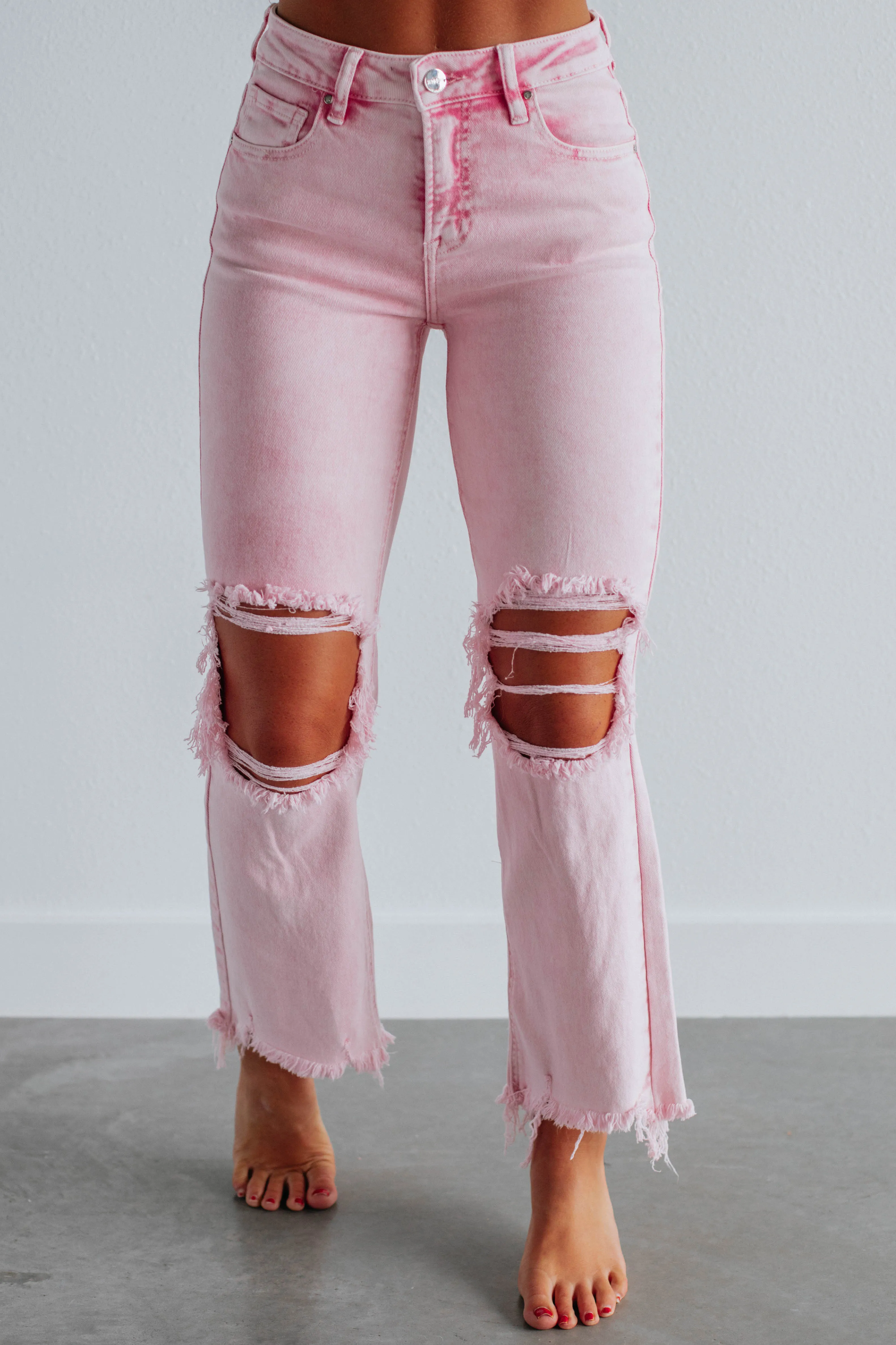 Willow Risen Jeans - Acid Pink