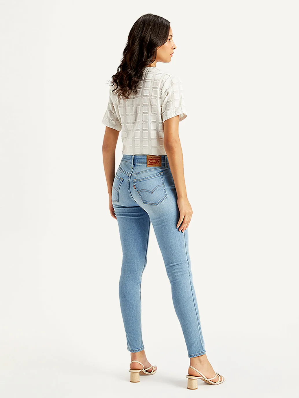 Women's Mid Rise 711 Skinny Light Blue Jeans